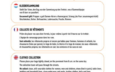 Collecte de vêtements 18/09/2026